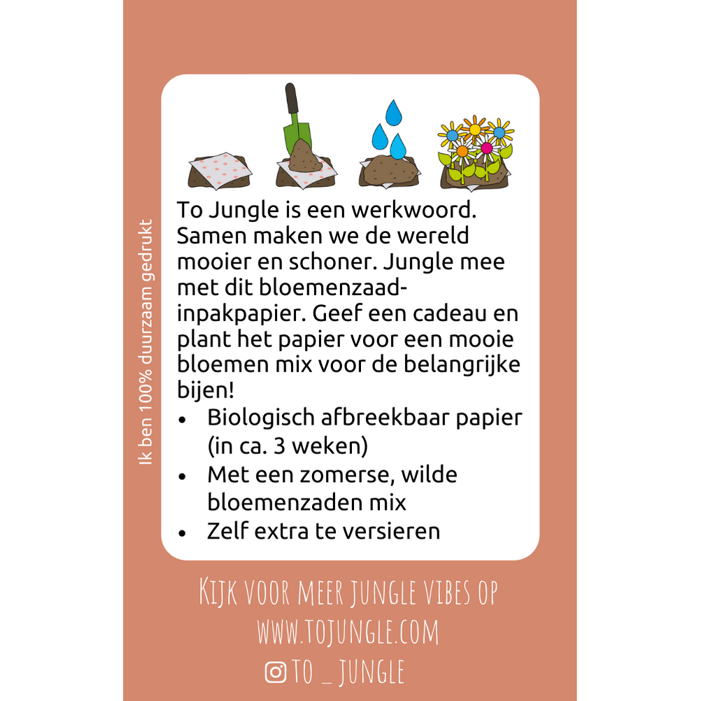 Jungle Inpakppapier 4 kleuren