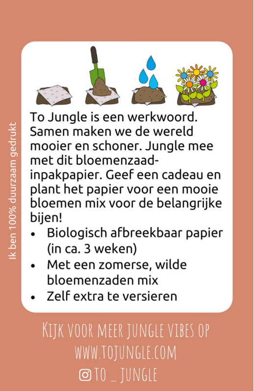 Jungle Inpakppapier 4 kleuren