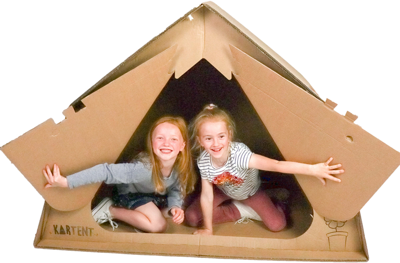 Kartonnen Tent voor kinderen - de KarTent Junior