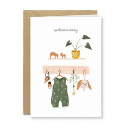 Baby kort | Welcome baby | Romper