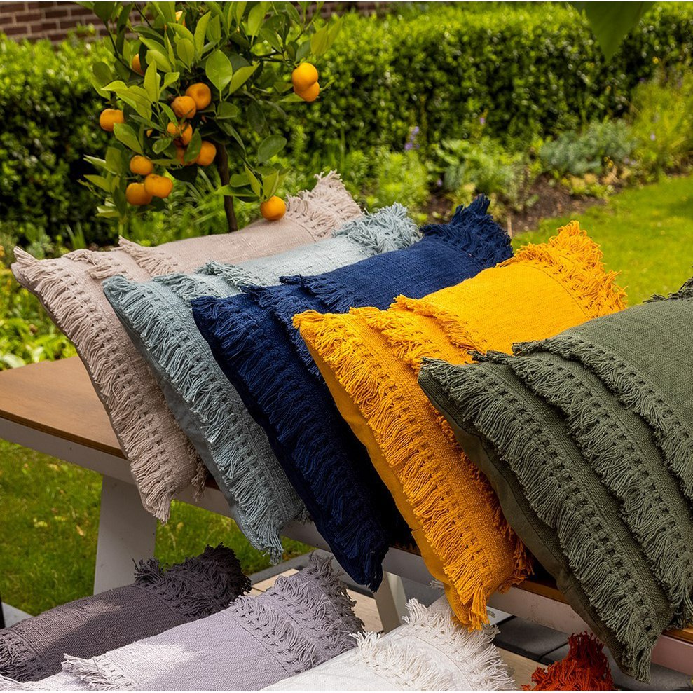 Dutch Decor FARA - Cushion 40x60 cm - 100% cotton - Pumice Stone - Beige