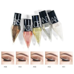 Nieuwe professionele glanzende eyeliners cosmetica voor vrouwen pigment zilver rose goud kleur vloeibare glitter eyeliner goedkope make-up