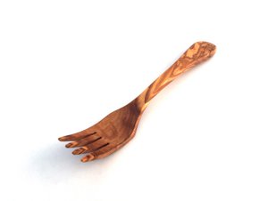 Fork with 4 olive wood prongs
