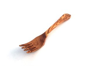 Fork with 4 olive wood prongs