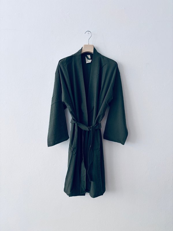 KIMONO - MØRKEGRØN