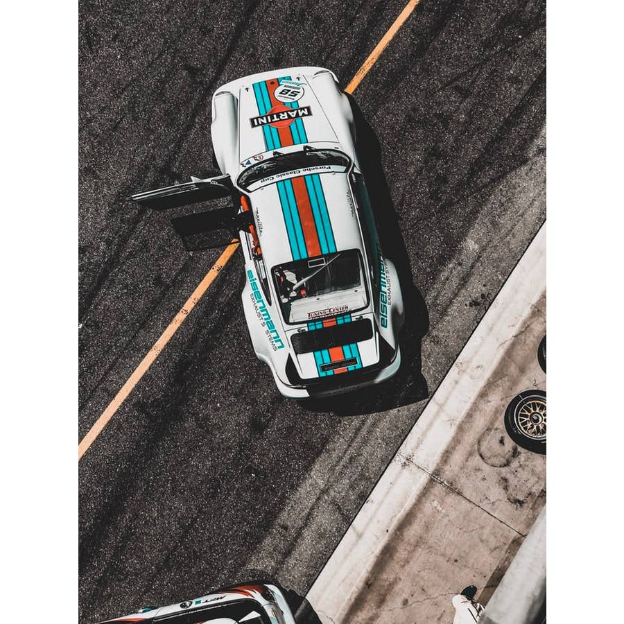 AFFICHE PORSCHE MARTINI
