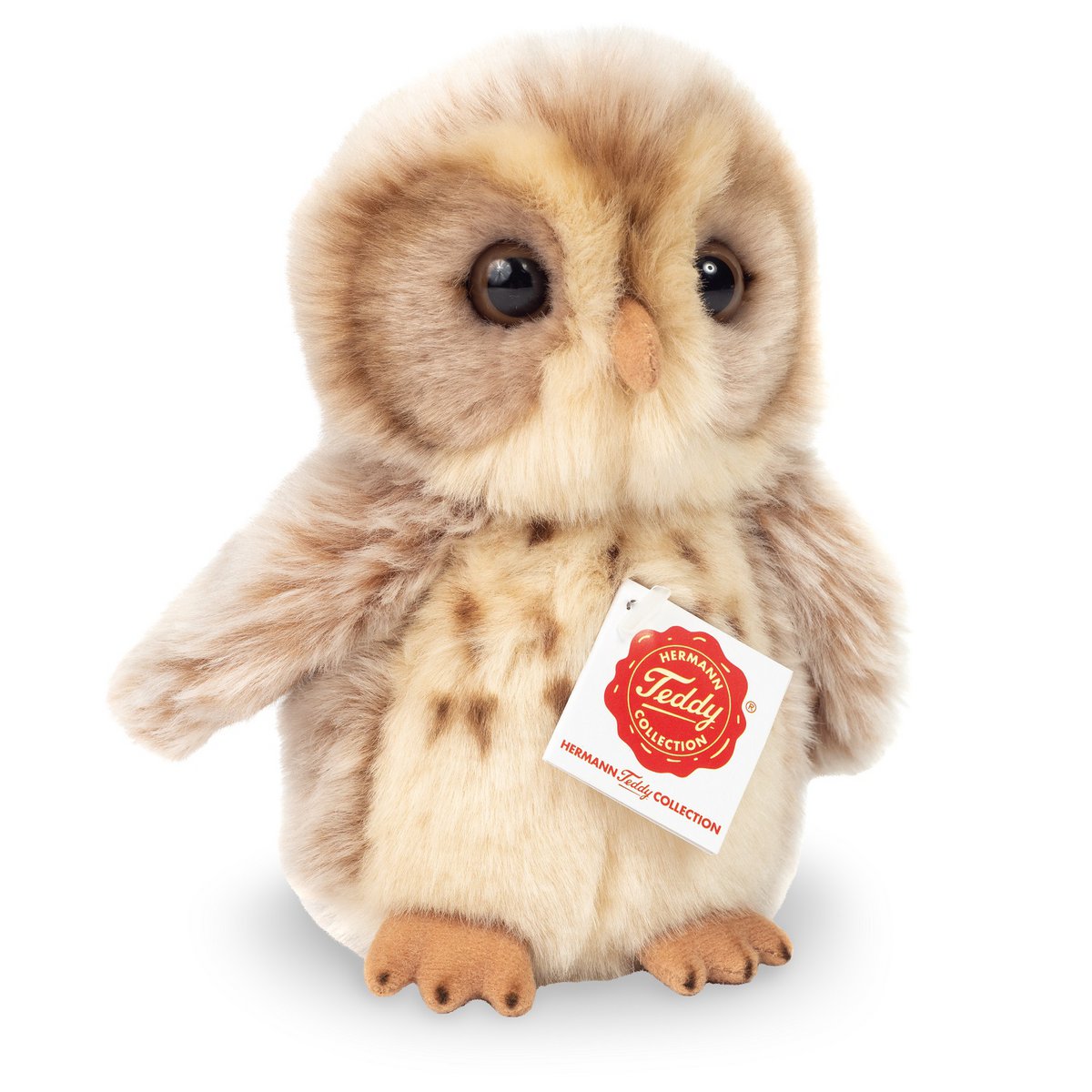 Uil lichtbruin 16 cm - knuffel - knuffeldier