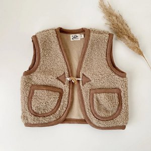 Teddy Gilet Beige