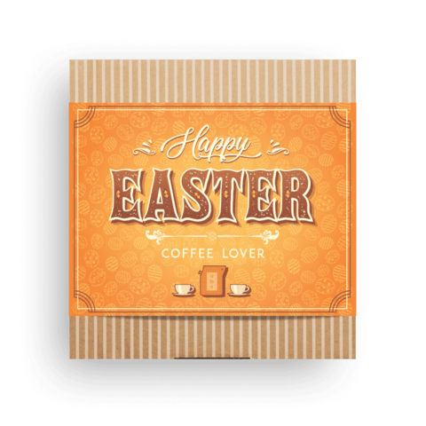 GELUKKIGE PASEN SPECIALE KOFFIE GESCHENKDOOS