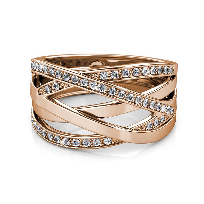Bague Criss Cross - O Rosé et Cristal