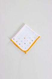 Colorful Hearts Embroidered Burp Cloth 60cm x 60cm