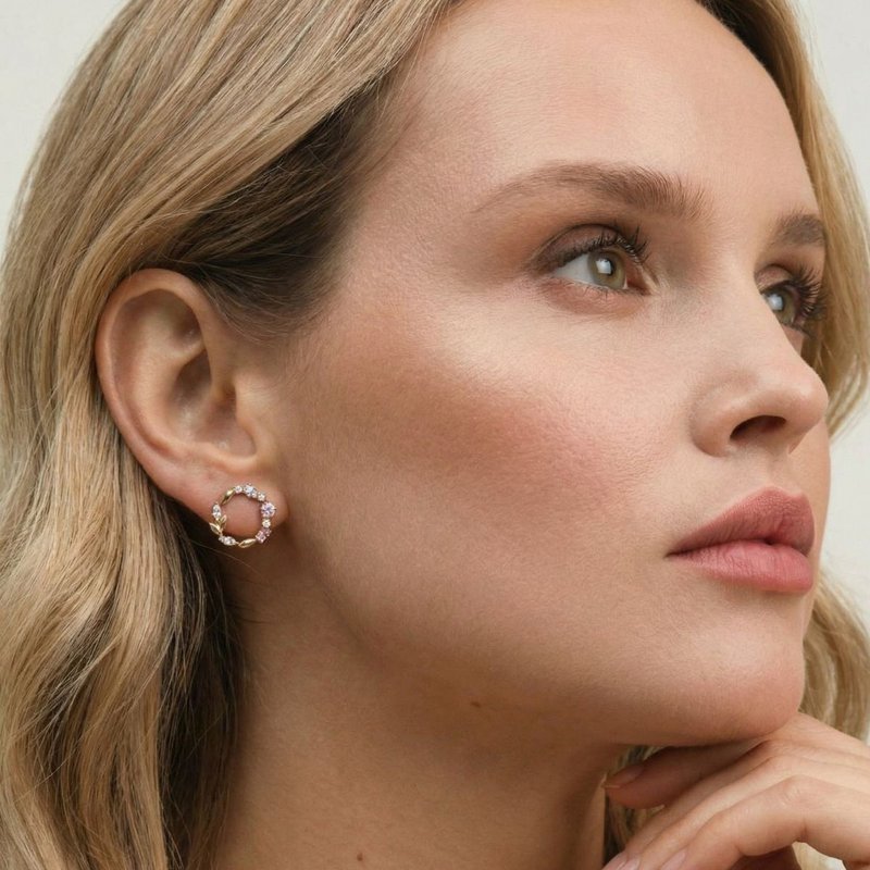 Juliette earrings - Rose Gold