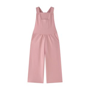 Rosa Latzhose mit Knöpfen