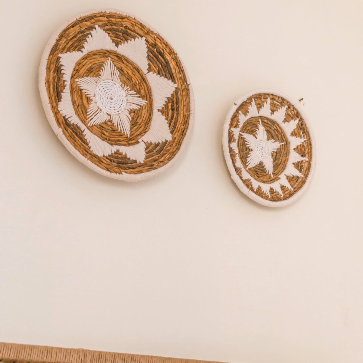 Decoración de pared | Cesta de pared | Cuenco Decorativo GUMA de Fibra de Plátano (2 tamaños)