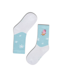 koaa – Peppa Wutz “Winter Time” – Easy Socks blue/white