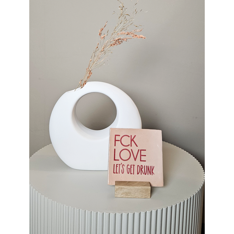 Tegeltje – FCK Love | Keramiek 10x10 cm