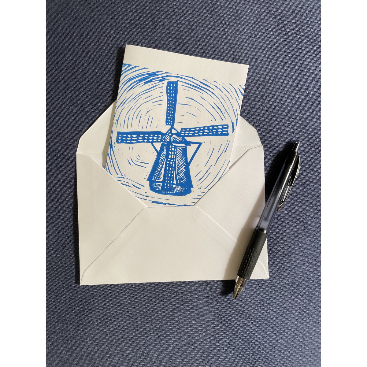 Cartes de vœux bleu néerlandais