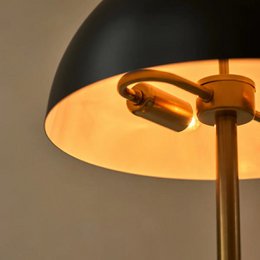 Lola Guld & Sort Bordlampe