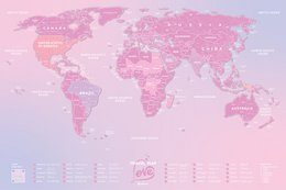 Mapa de viaje mundo del amor