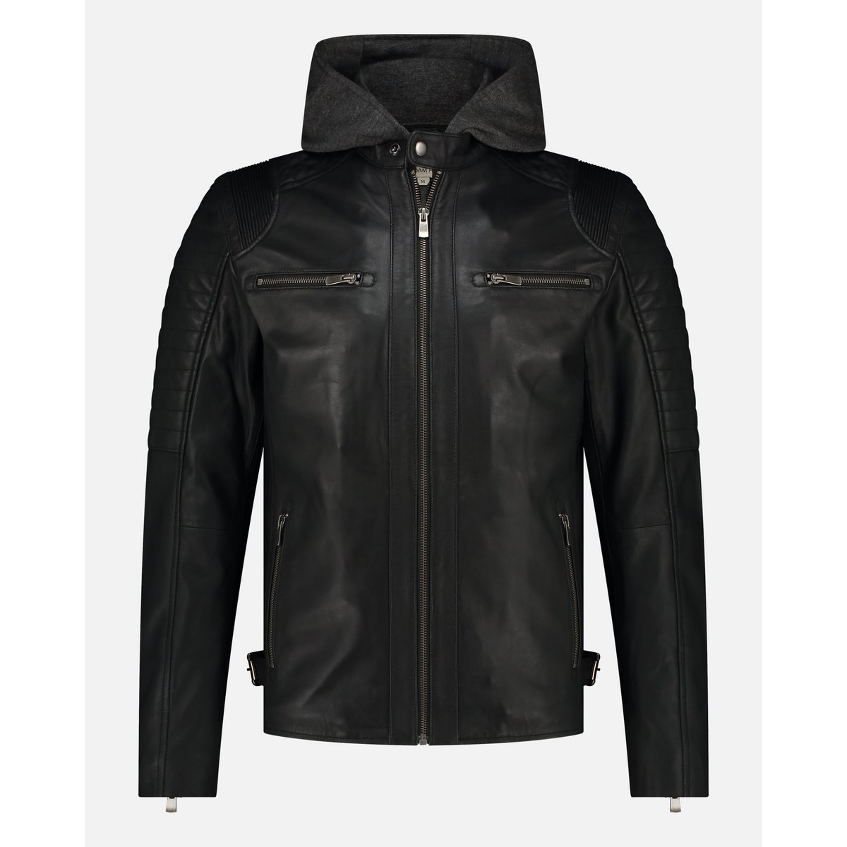 Jasper │ Veste à sweat à capuche en cuir masculin