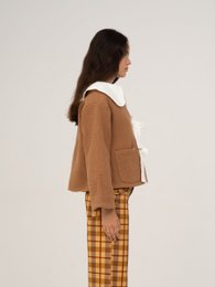 Babydoll Collar Brown Jacket Perfume