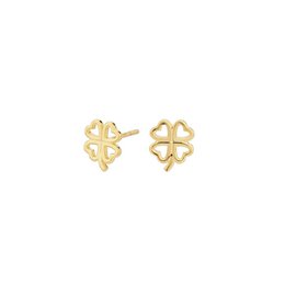 Gold Plated Clover Earrings