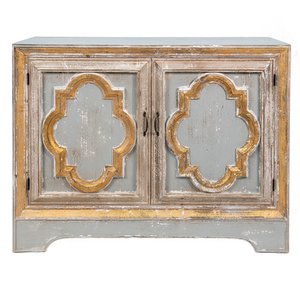 Sideboard Beige, Gray, Gold-colored 120x38x91 cm