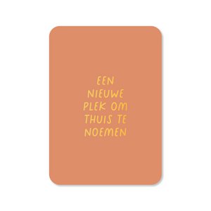 Grußkarte Ein neuer Ort (mit Goldfolie)