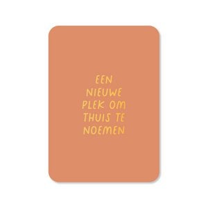 Grußkarte Ein neuer Ort (mit Goldfolie)