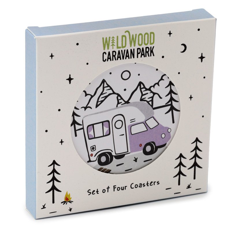Wildwood Caravan Ensemble de 4 sous-verres en liège