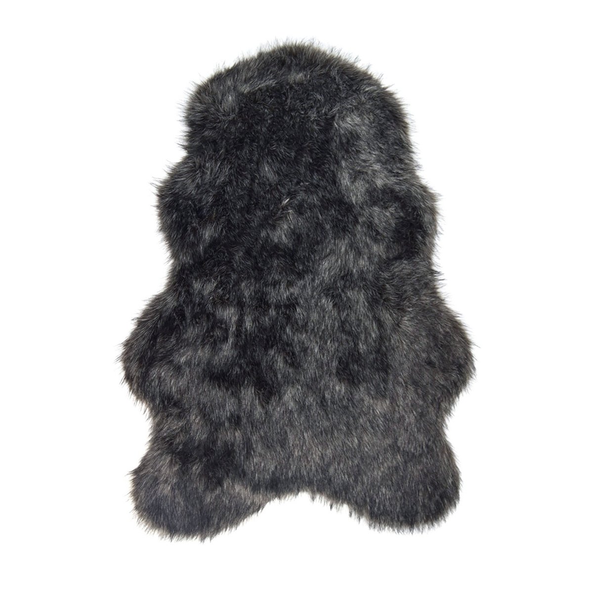 Seat Cover Silver Faux Fur
