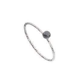 Sølv sort spinel kuglering