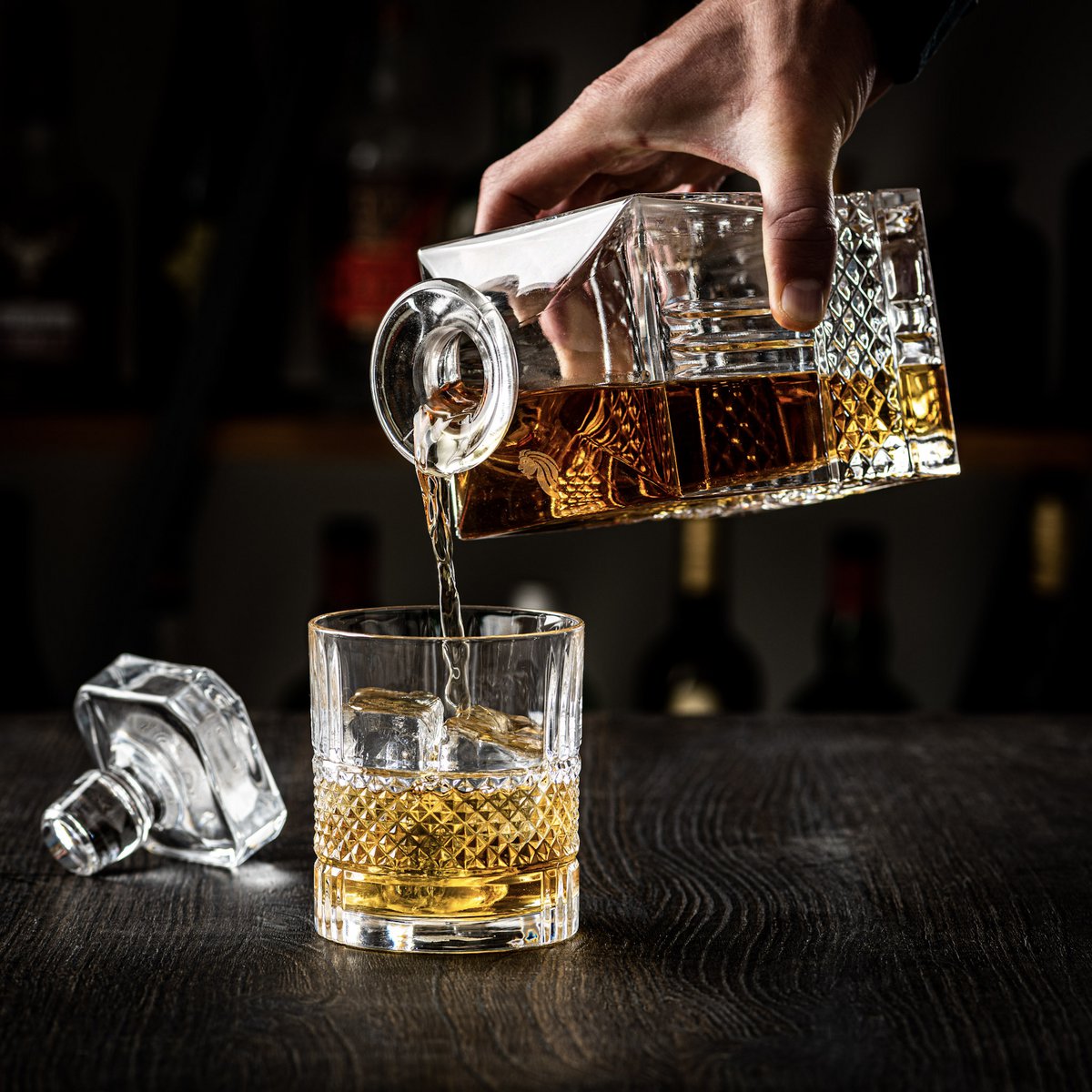 Whiskey Decanter Set Superior In Gift Box