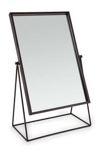 Mirror Rectangular on Stand Black 26.5x42.7x14cm