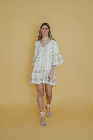 Weißes Gala -Kleid