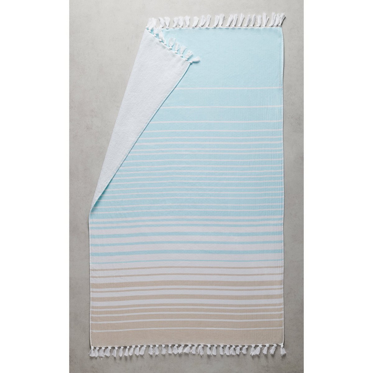 Hammam badstof handdoek - Ombre, XL, sneldrogend, veelzijdig
