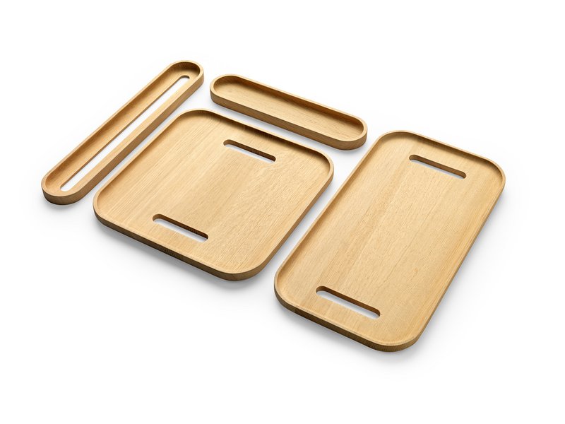 Small tray (30x30cm) Oak wood