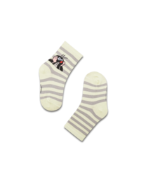 koaa – La petite taupe « Stripes » – Chaussettes vert/gris