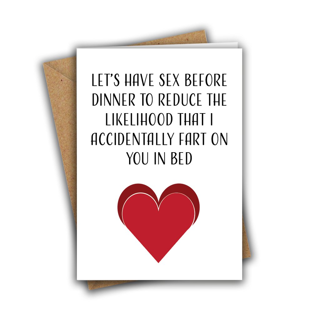 Let's Have Sex Before Dinner Anniversary A5 Card