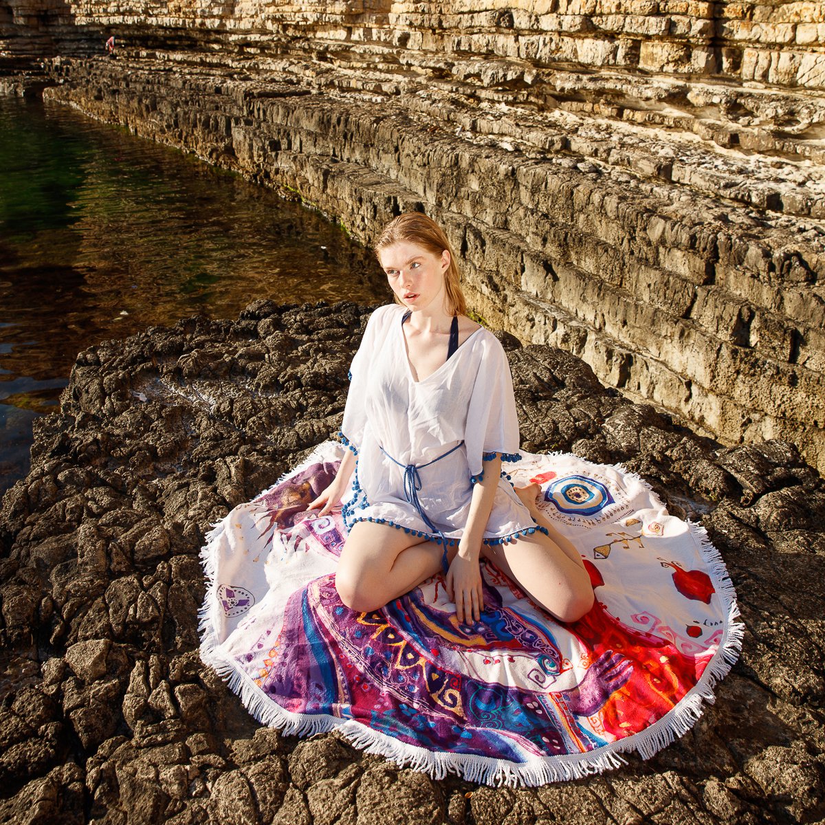 Biggdesign Love Rundes Strandtuch