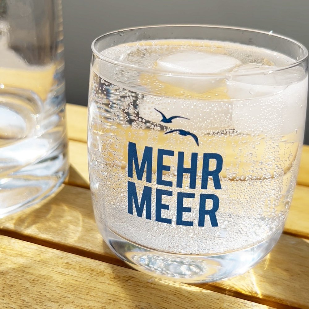 Verre à whisky en cristal « More Sea » – design maritime, fabriqué dans l'UE