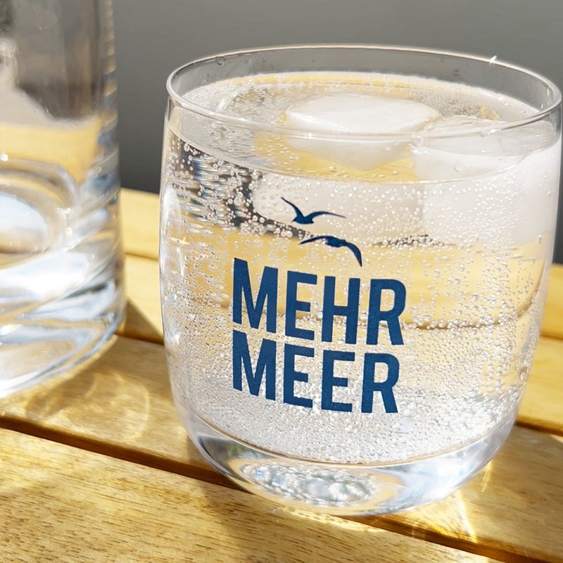 Whiskyglas van kristal "More Sea" - maritiem design, gemaakt in de EU