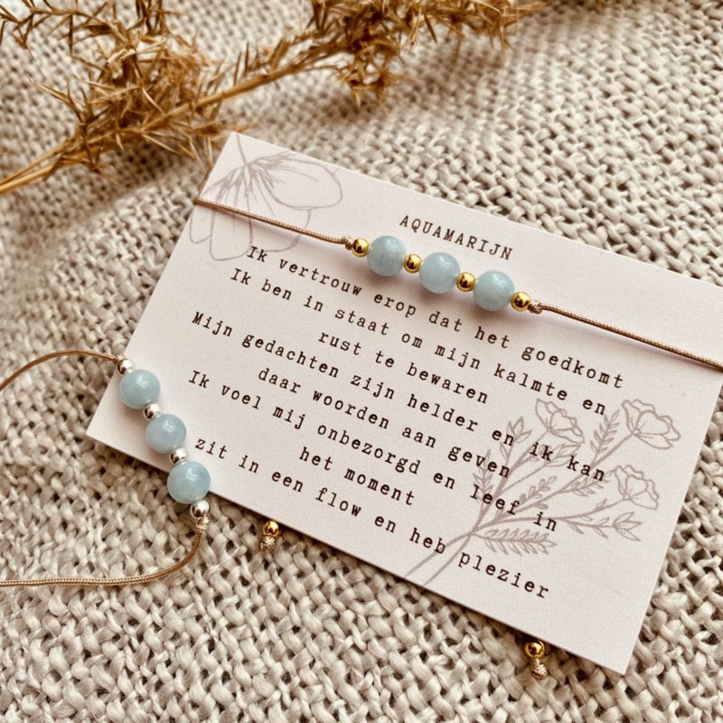 Edelarmband - Aquamarin