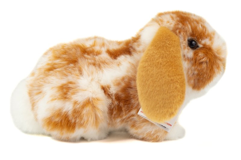 Ram rabbit light brown and white spotted 23 cm - plush toy - stuffed animal