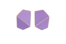 Slim, folded earrings available in a variety of colors including black, white, yellow, grey, orange, red, purple, blue, green, and metallic finishes.