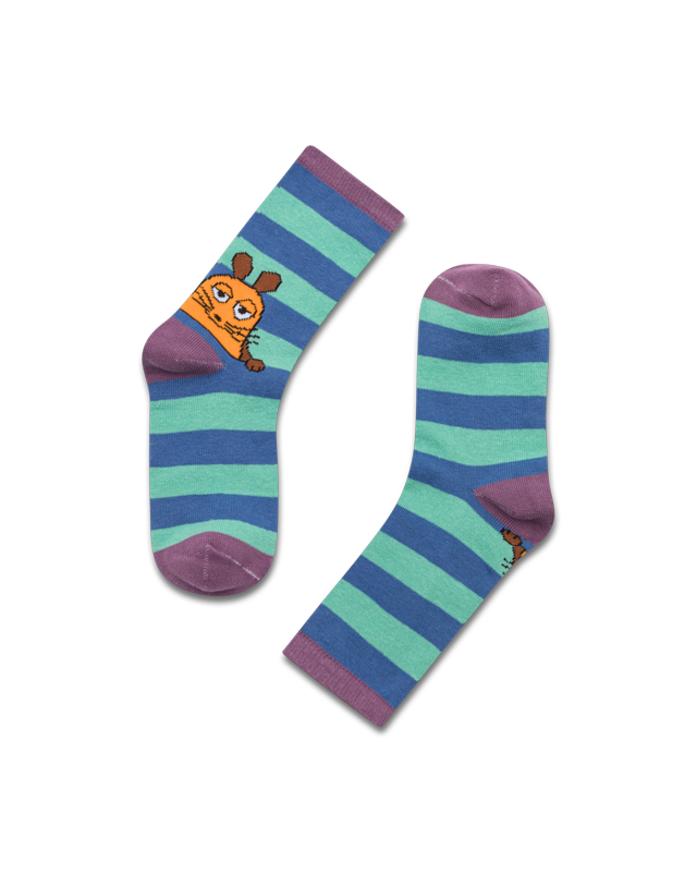 koaa – The Mouse “Stripes” – Socks blue/green