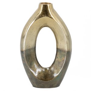 Vase oval zweifarbig