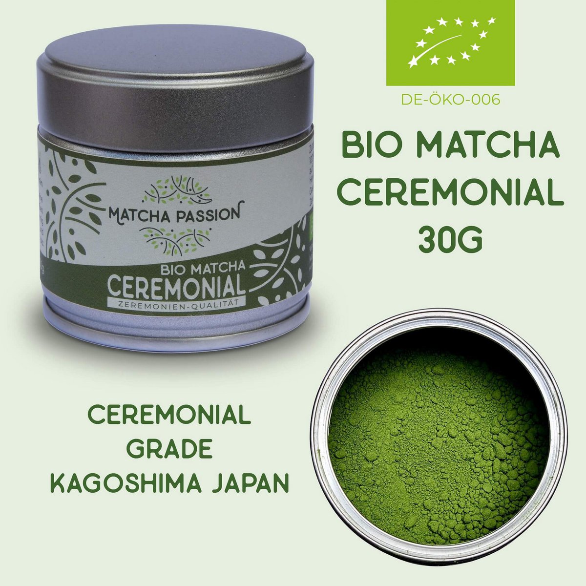 Bio Matcha Ceremoniële dosis van 30 g