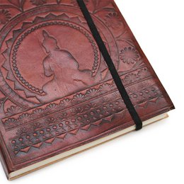 Mittelgroßes Notizbuch mit Trageriemen – Tibetisches Mandala