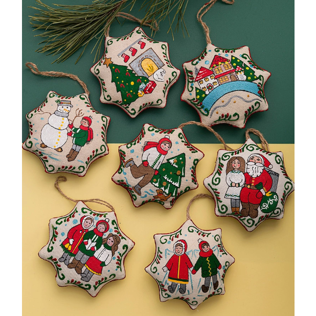 Christmas Star "Boy makes Snowman"